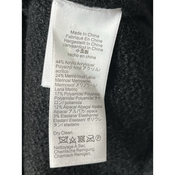 J Crew Textured Sweater Lady Jacket Small Black Gold Relaxed Classic Old Money - Picture 8 of 9